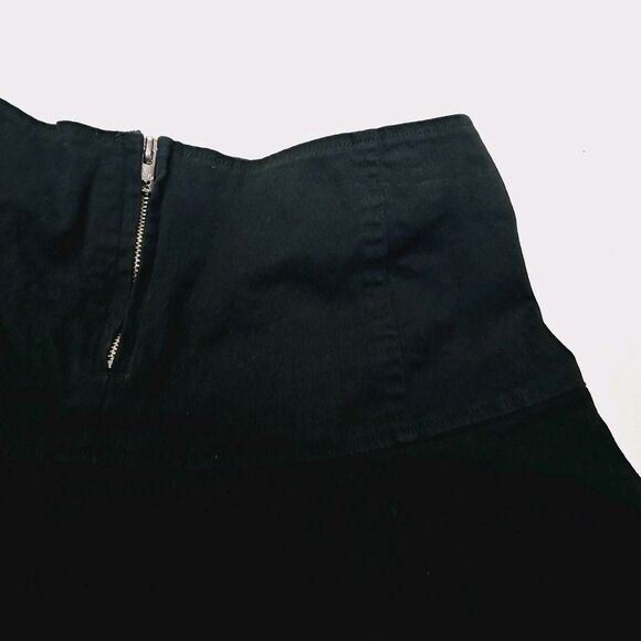 Tripp Black Double Corset Front Garter Guns Mini Skirt Rare Y2k M L Vtg Goth - Picture 16 of 16